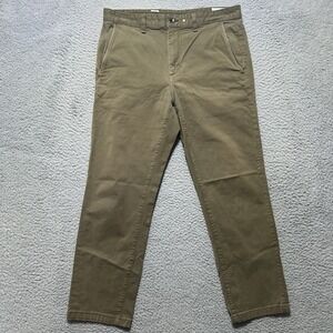 Rag Bone Pants Mens 33‎ Green Chino Stretch Straight Casual Cotton Gorpcore